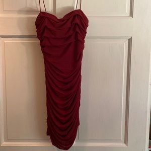 dark red dress, princess polly, size small